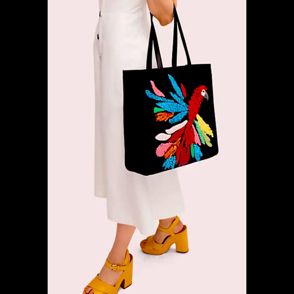 NWT!! KATE SPADE ON PURPOSE PARROT KITT TOTE - Picture 3 of 14